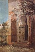 Tom roberts Moorish Doorway,Granada oil painting picture wholesale